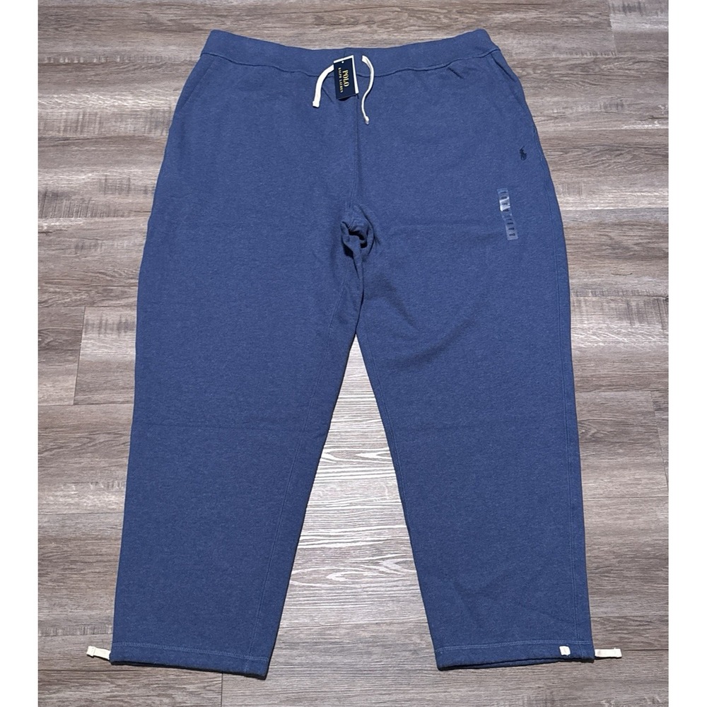 NEW Polo Ralph Lauren Men's Size 4XB Blue Athletic Fleece Pants 4XL Big